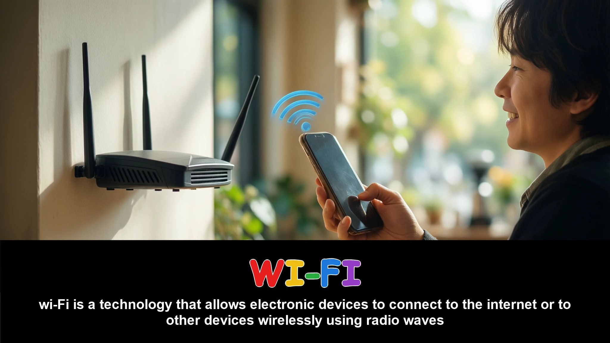 English Illustration for Wi-Fi